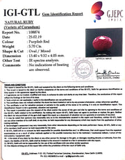 6.33 Ratti Natural Neo Burma Ruby with Govt. Lab Certificate-(2331)